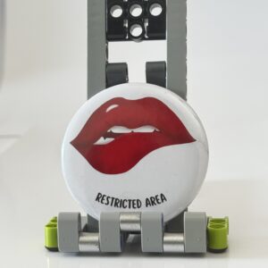 "RESTRICTED AREA" Pop Pin