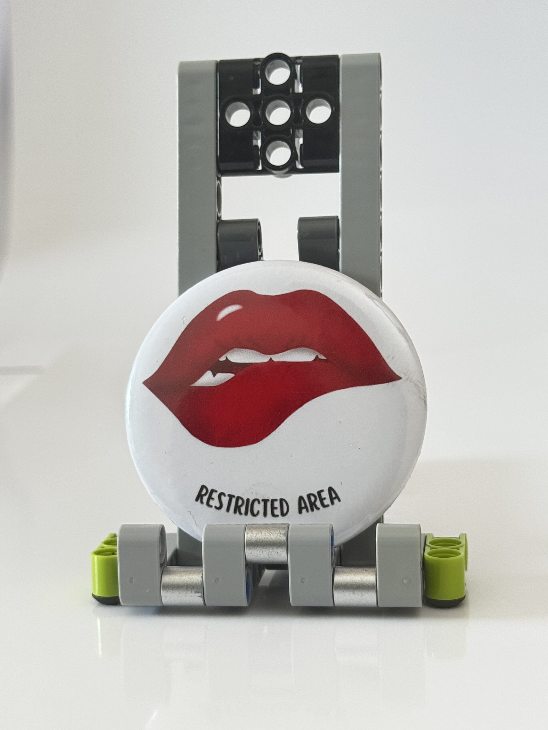 "RESTRICTED AREA" Pop Pin