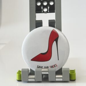"SAVE OUR SHOES" Pop Pin