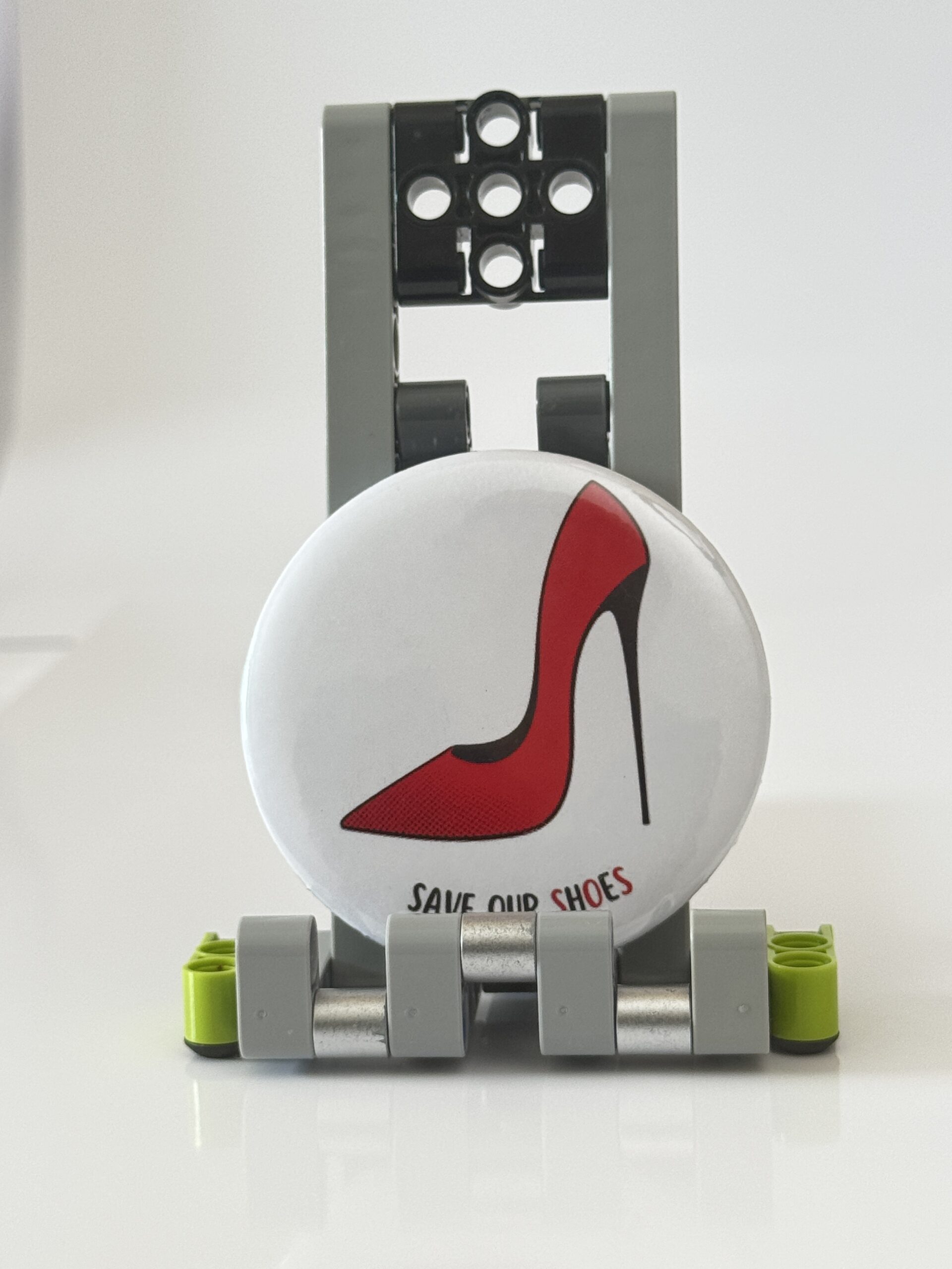 "SAVE OUR SHOES" Pop Pin